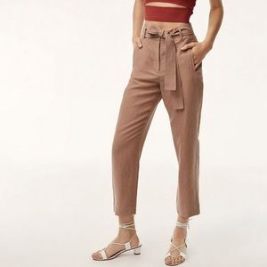 Wilfred Aritzia tie-front pants size 0